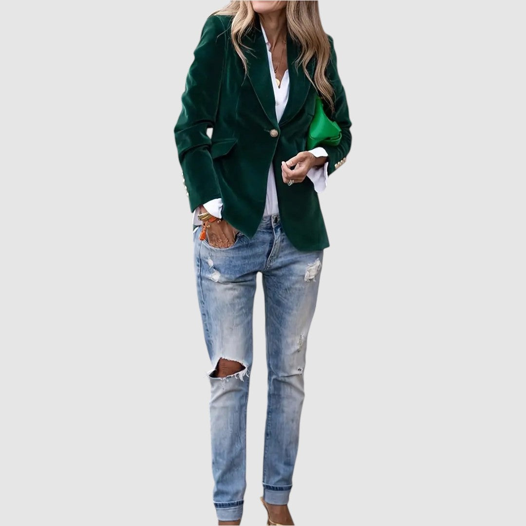 Natálie – Elegantná zamatová bunda