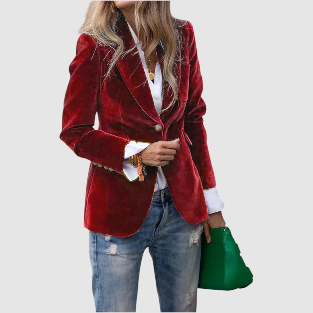 Natálie – Elegantná zamatová bunda