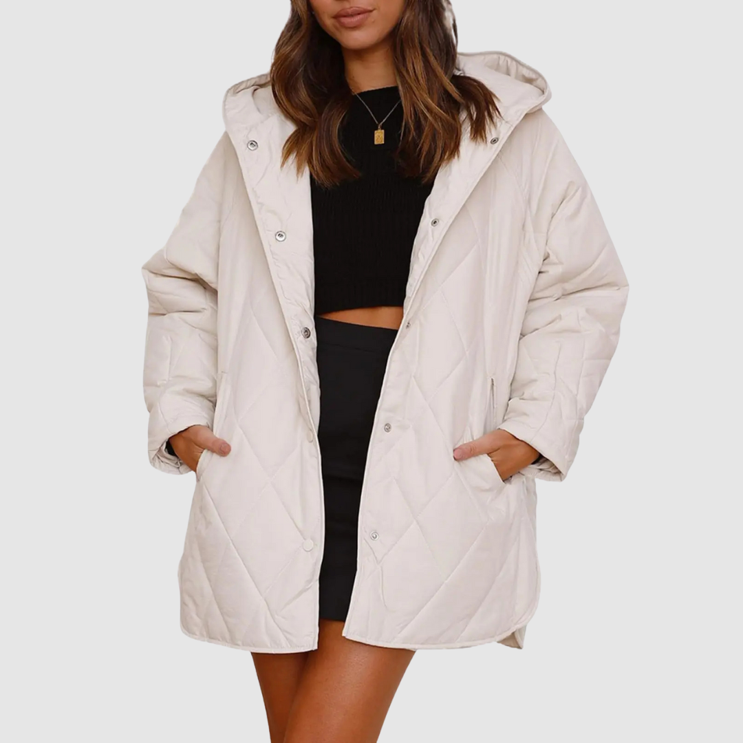 Kristýna – Oversize zimný kabát s kapucňou
