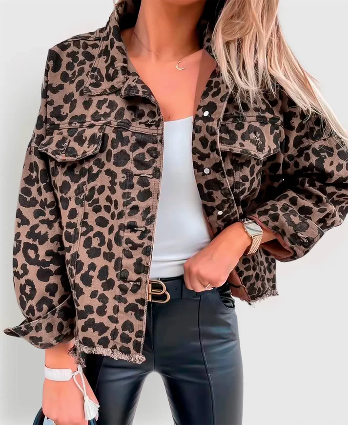 Leontine | Bunda s leopardím vzorom