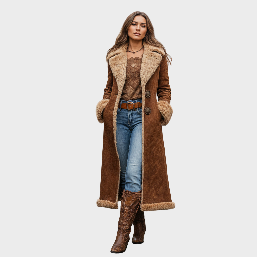 Isabella – Dlhý elegantný zimný kabát