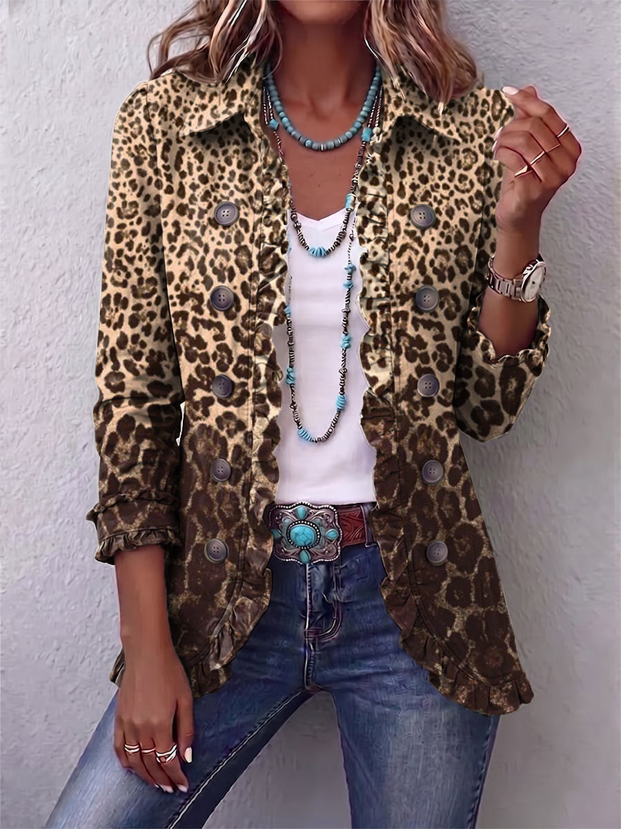 Abigail | Bunda s volánmi a leopardím vzorom